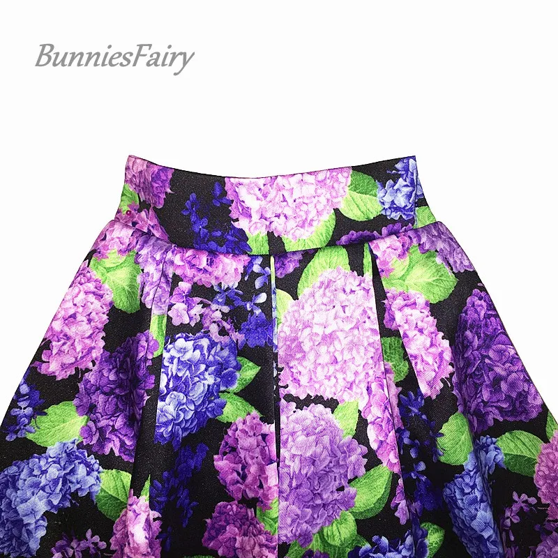 Винтажная Элегантная Дамская Гортензия в стиле ретро с цветочным принтом |