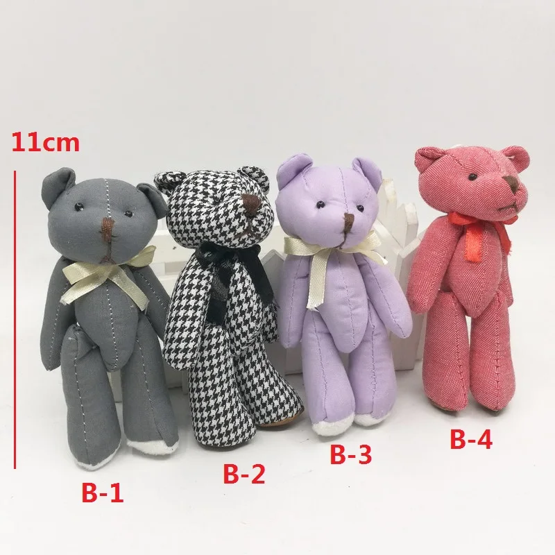 Новые Милые мишки с бантом плюшевые игрушки вязаный плюшевый мишка кукла каваи