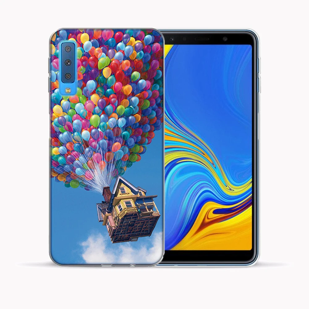 Мягкий ТПУ чехол для Samsung Galaxy A7 2018 A750 SM A750F/DS A750FN/DS прозрачный силиконовый