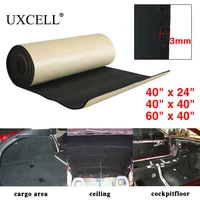 uxcell 3mm5mm8mm10mm thick car soundproof cotton insulation foam sound absorption hood roof fender deadener mat