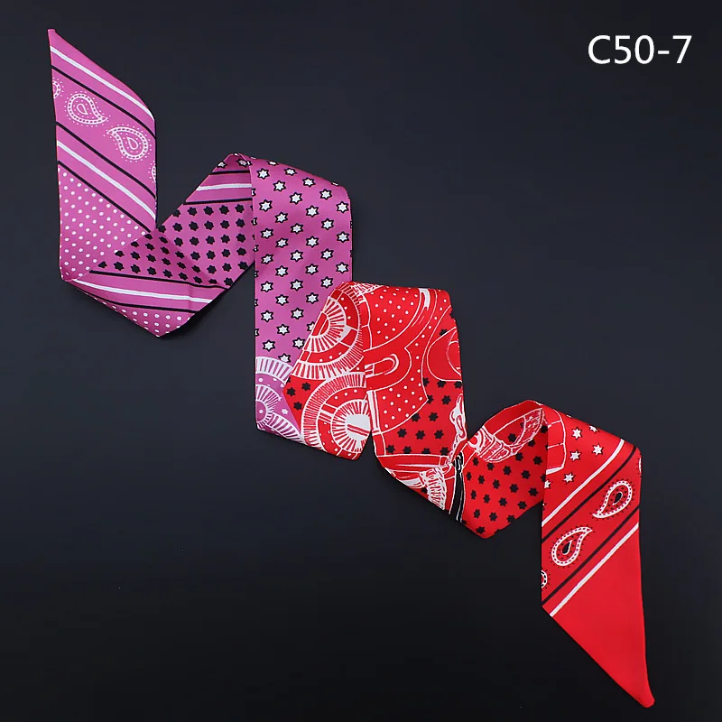 Женский саржевый шелковый шарф летний декоративный галстук бабочка ремешок на