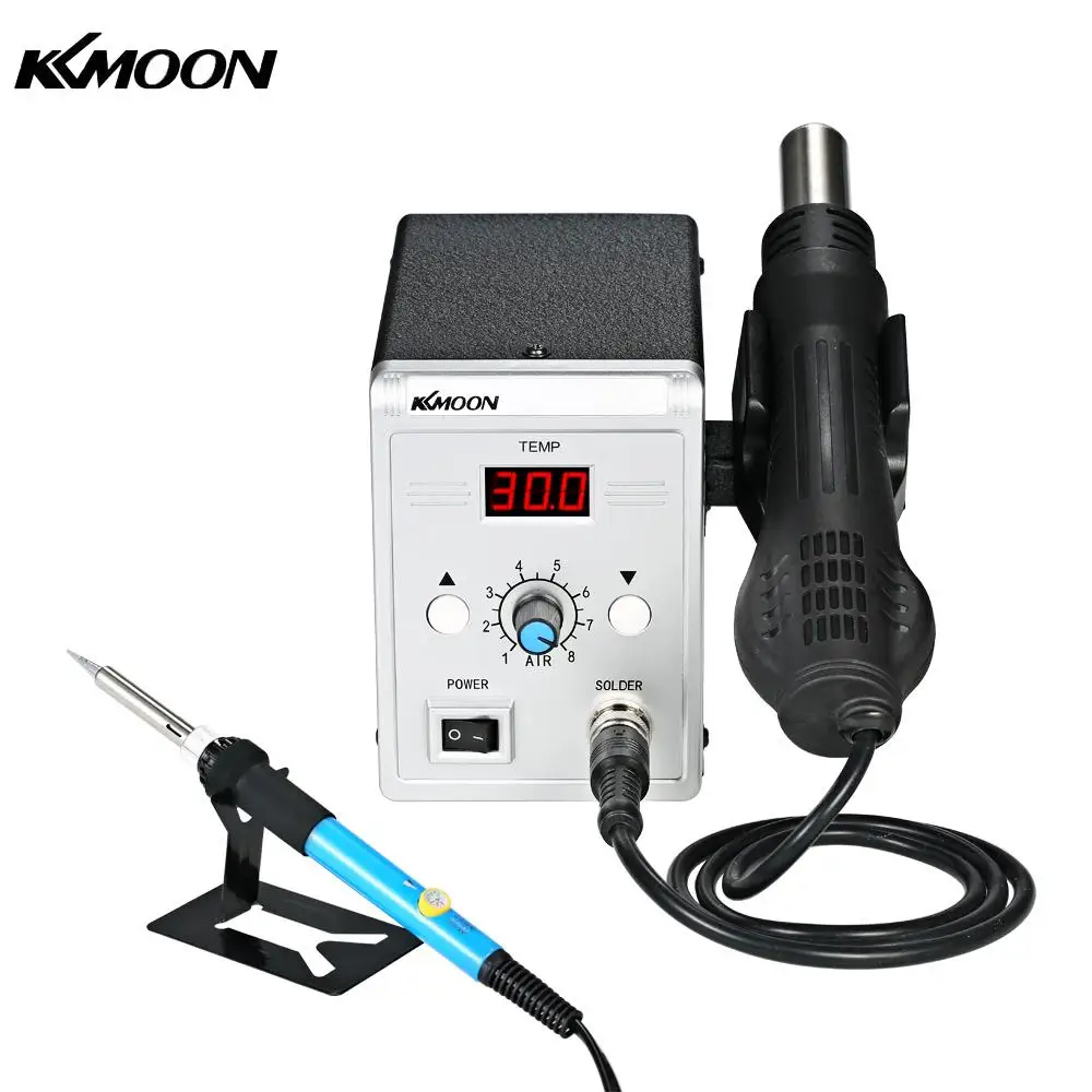KKmoon 858D 700W Soldering Station LED Digital Solder Iron BGA Rework Hot Air Gun Welding Tool Kit | Инструменты