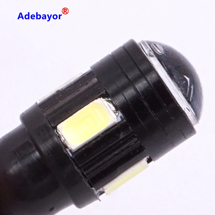 16 pcs/lot T10 6 SMD 5630 High Power 3W Super Bright wide instrument Indicator lamp 194 168 2825 W5W LED Car Lights Bulb | Автомобили и