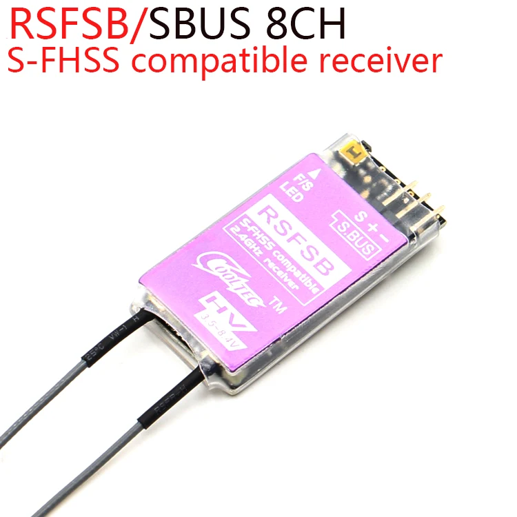 CoolTech RSF08SB 04SB 4CH 8CH S-FHSS SBUS совместимый приемник для Futaba 10J 8J 6J 4GRS 4PX 18SZ фиксированное крыло/планеры/автомобиль/лодка