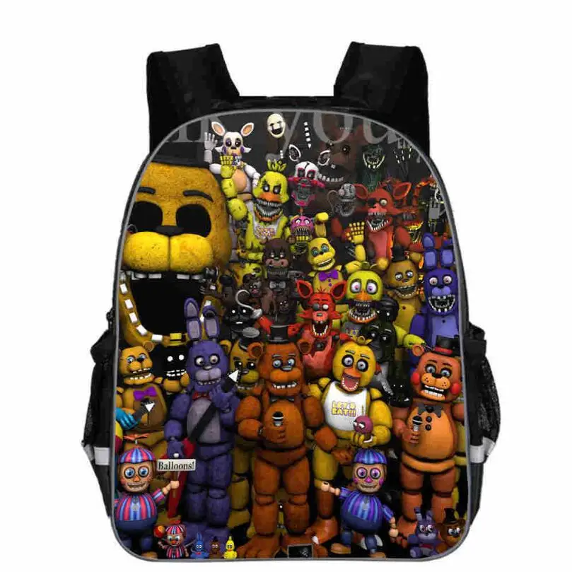 Новые детские рюкзаки с принтом Фредди аниме Fnaf рюкзак для мальчиков и девочек