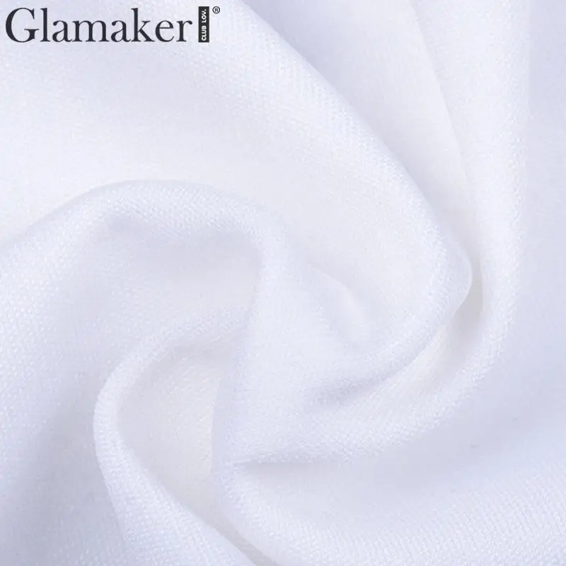 Glamaker, сексуальный кружевной топ с v-образным вырезом, открытая спина, Женский Белый Топ без бретелек, весенние топы, Топики, женские летние пляжные винтажные Топы на бретельках