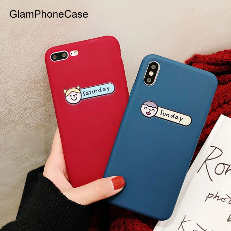 Чехол для телефона GlamPhoneCase с милым рисунком мальчиков и девочек iPhone XS Max XR X 8 plus 7 6/6