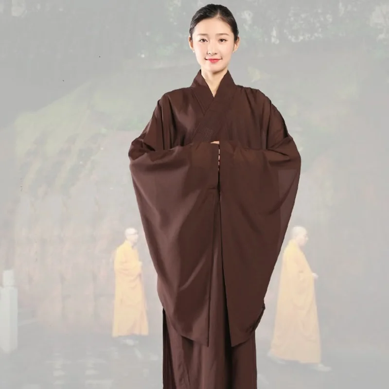 Женская униформа одеяния буддийских монахов shaolin буддистская одежда модель TA548 |