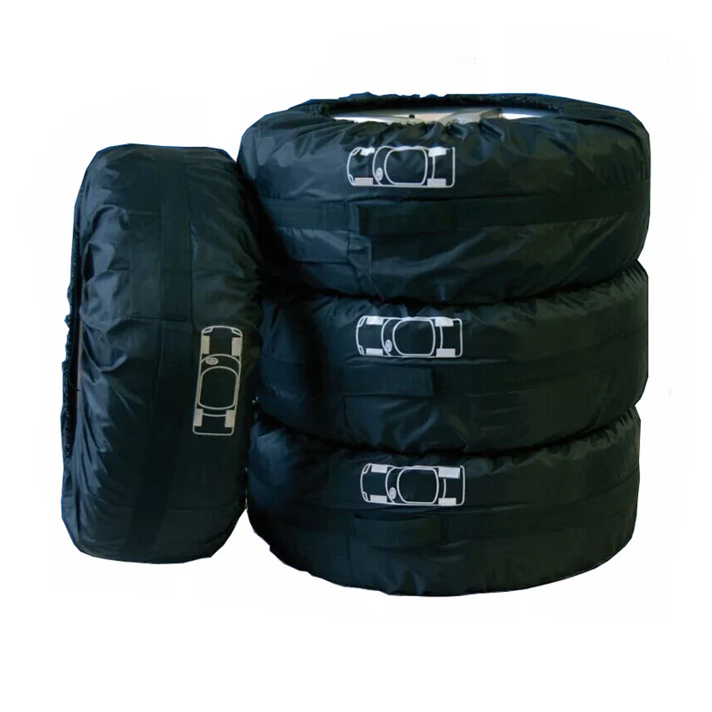 4 шт. Защитные чехлы для автомобильных запасных шин из полиэстера | Автомобили и