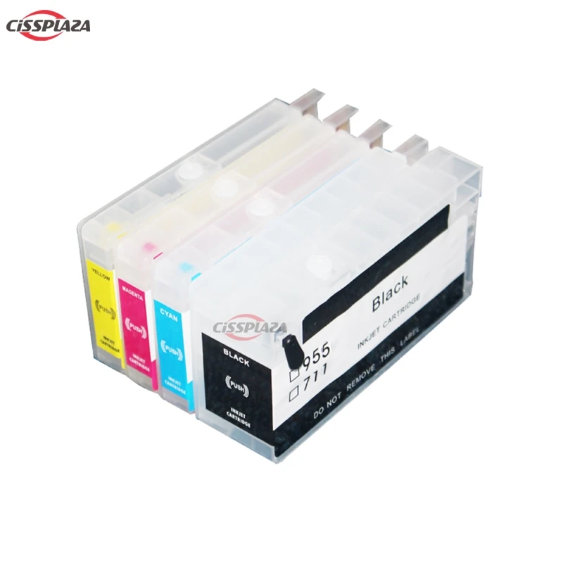 CISSPLAZA 1 Набор 711 чернильный картридж совместимый для HP Designjet T120 24-в-1 ePrinter T520 с чипом