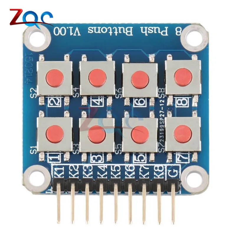 2x4 клавиатуры 4x2 8 кнопочных кнопок V1.00 кнопочная Матрица Кнопка для Arduino AVR PIC 2*4 |