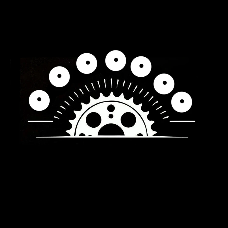 

13CM*6.8CM Fashion Bike Vinyl Decals Car Sticker Black/Silver S9-0245