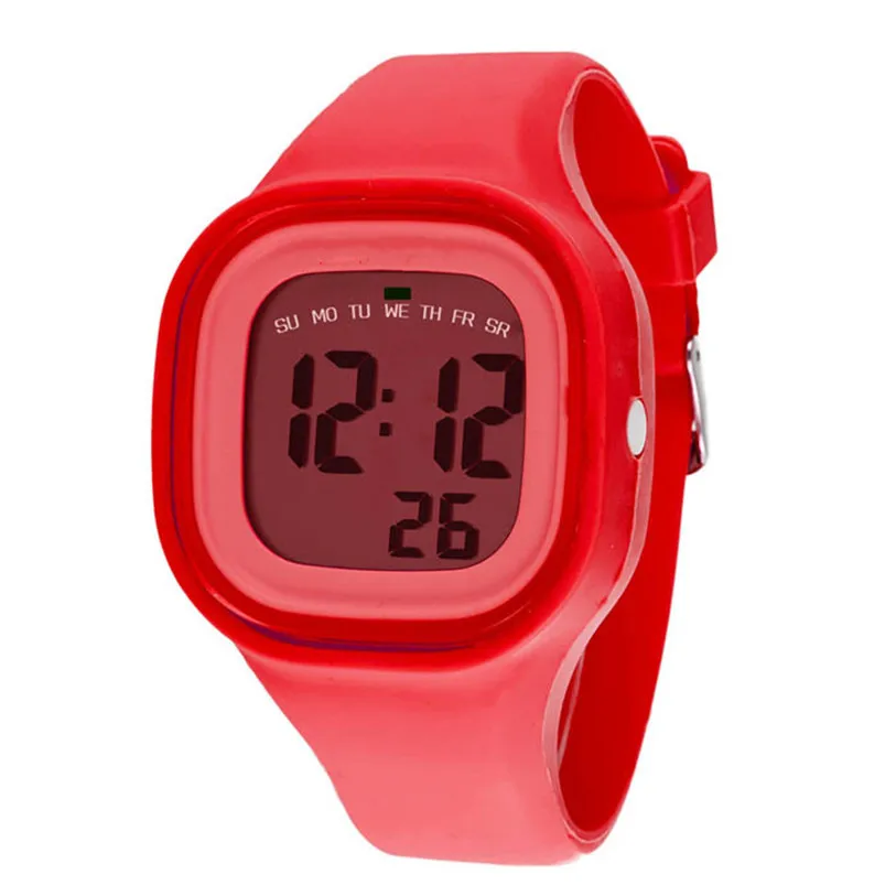 1 шт. силиконовые светильник вые спортивные наручные часы | Наручные
