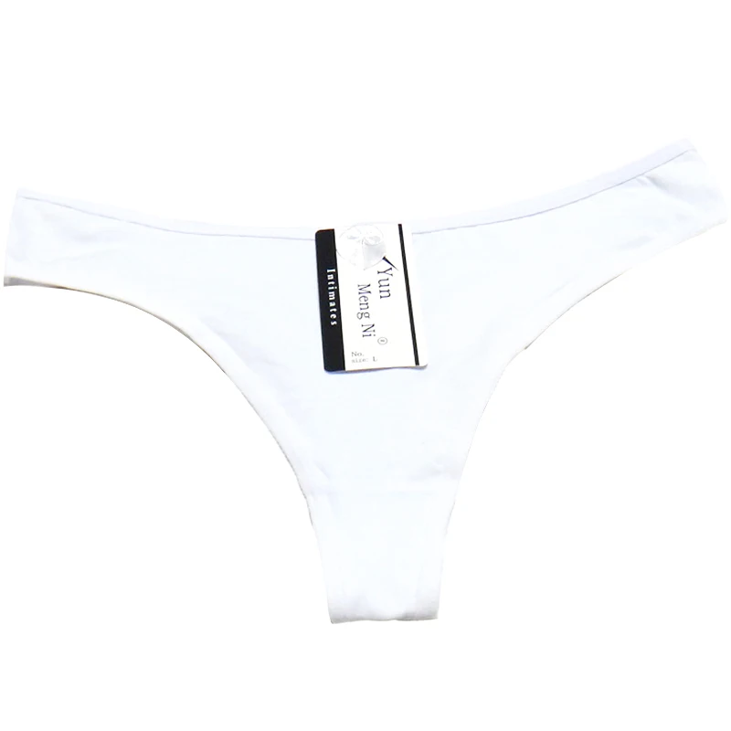 Упаковка из 12 шт с низкой посадкой однотонные хлопковые стринги спандекс женские стринги сексуальные Для женщин трусики стрейч для девочек Трусы-стринги пикантное белье