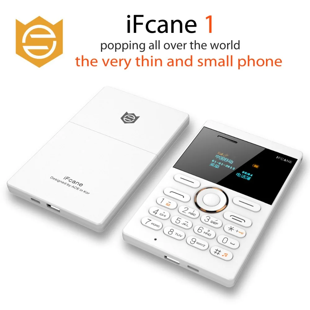 Оптовая продажа 3 шт. в упаковке iFcane E1 мини-мобильный телефон Студенческая версия