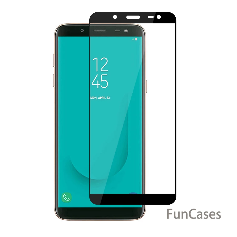 Защитный Стекло Крышка для samsung J6 2018 чехол закаленное телефона плюс J6Plus J 6 J600