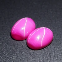 1216 mm 1 piecea lot oval cabochon ruby red star ruby cabochon beads for pendant necklace making