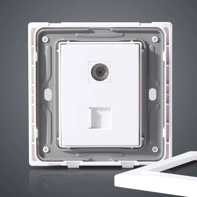 Чинт NEW7L 86 Тип три Цвет Сталь Рамки переключатель розетку телефон ТВ разъем|color