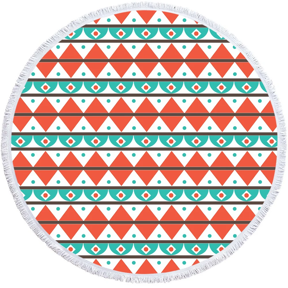 Бесплатная доставка в ацтекском стиле с геометрическим принтом Шевроны