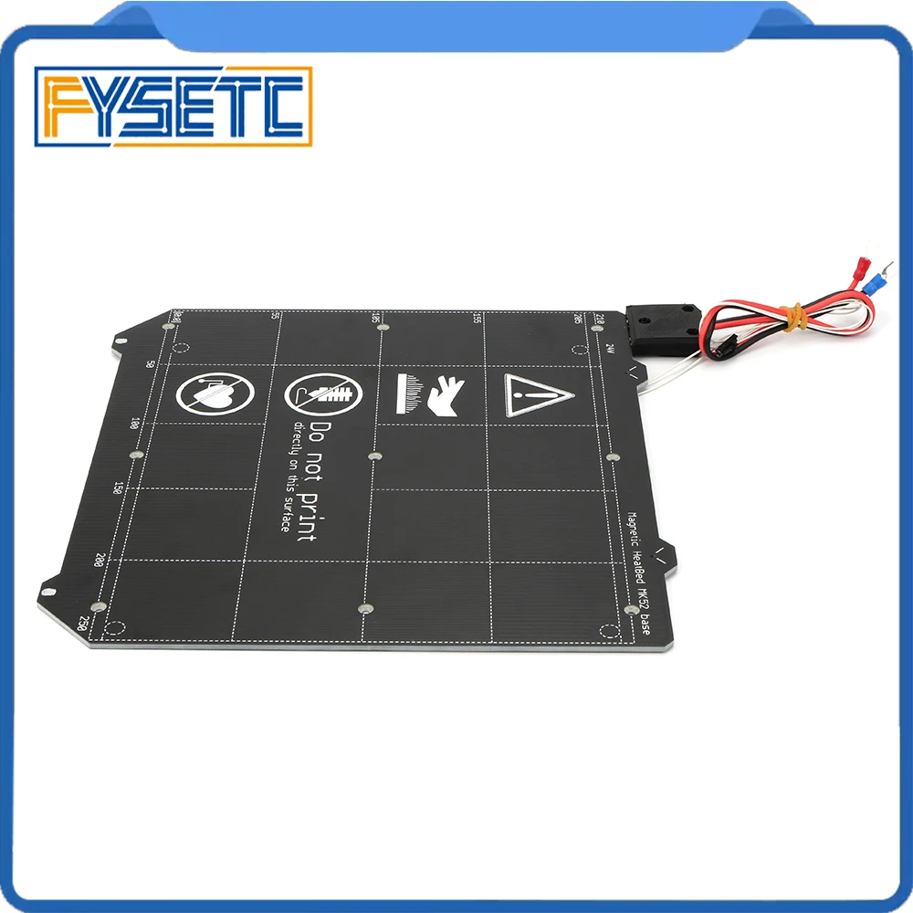 Клон Prusa i3 MK3 3D принтер Y каретка Магнитная Подогреваемая кровать MK52 24 В проводка