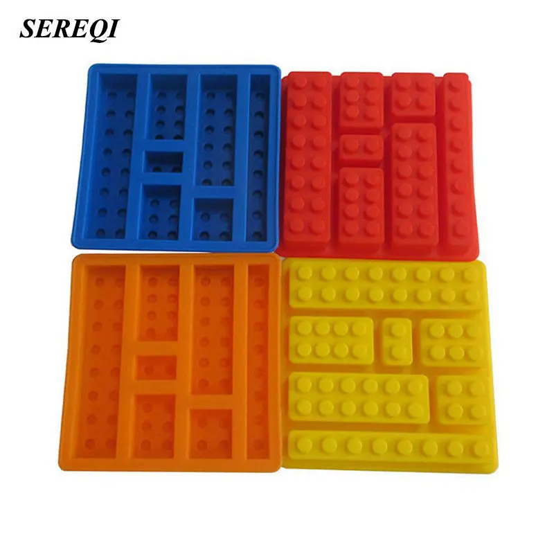 SEREQI силиконовые Lego строительные блоки DIY форма для шоколада поднос Jello десерт