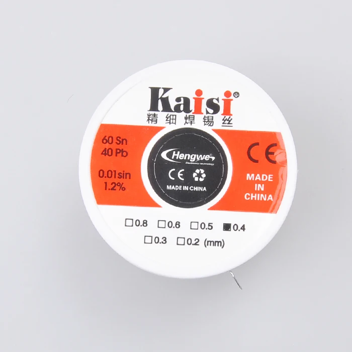 Kaisi 0 3/0 4/0 5/0 6 мм проволочного припоя поток 1.2% тонкой припойная проволока