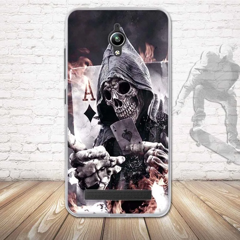 Роскошный силиконовый чехол с 3D принтом для Asus Zenfone Go ZC500TG мягкий из ТПУ ZC ZC500 500 500TG