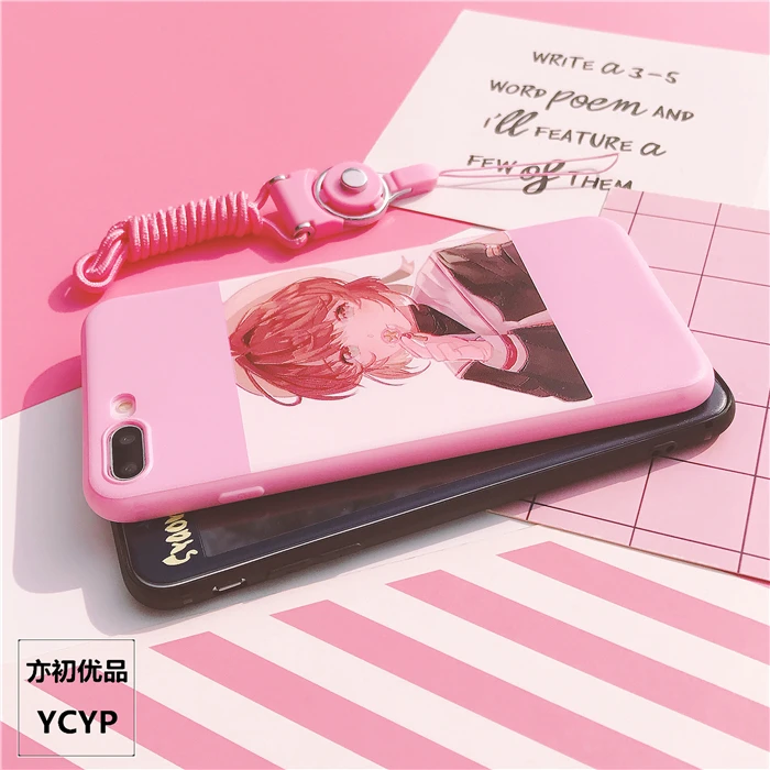 LOVER для iPhone XS max/XR Mocha Sakura чехол и Передняя пленка для экрана из закаленного стекла для iPhone X XS 8 7 Plus 6 6splus мультфильм