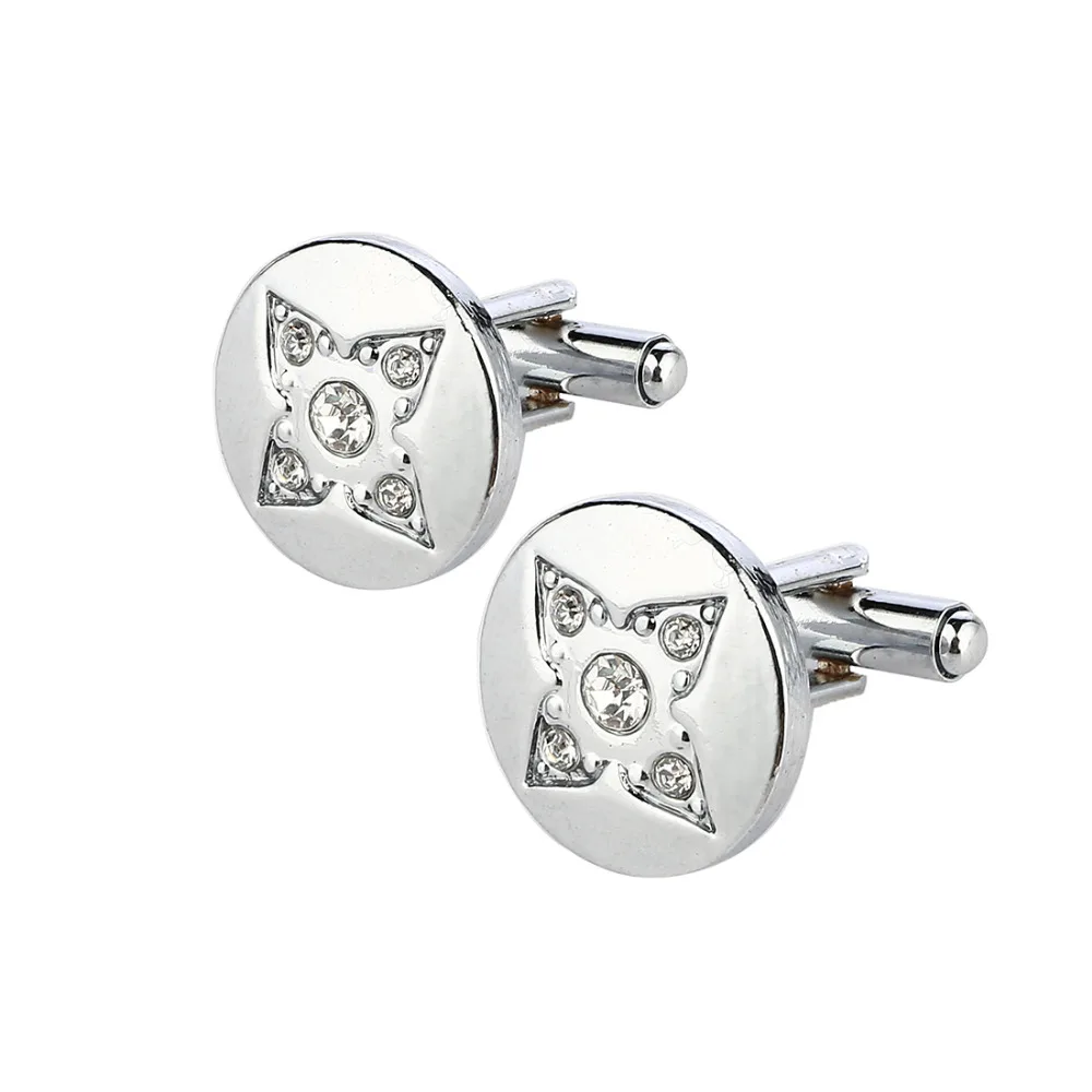 Блестящие синтетические запонки стразы украшения Лидер продаж модные в деловом