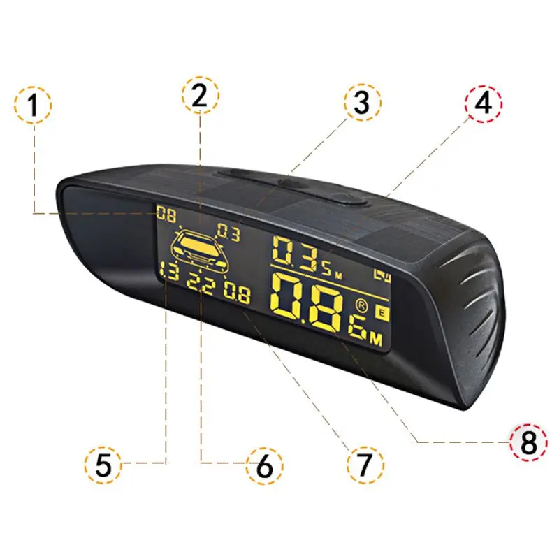 ЖК дисплей Автомобильный монитор парковочный датчик комплект автомобильная