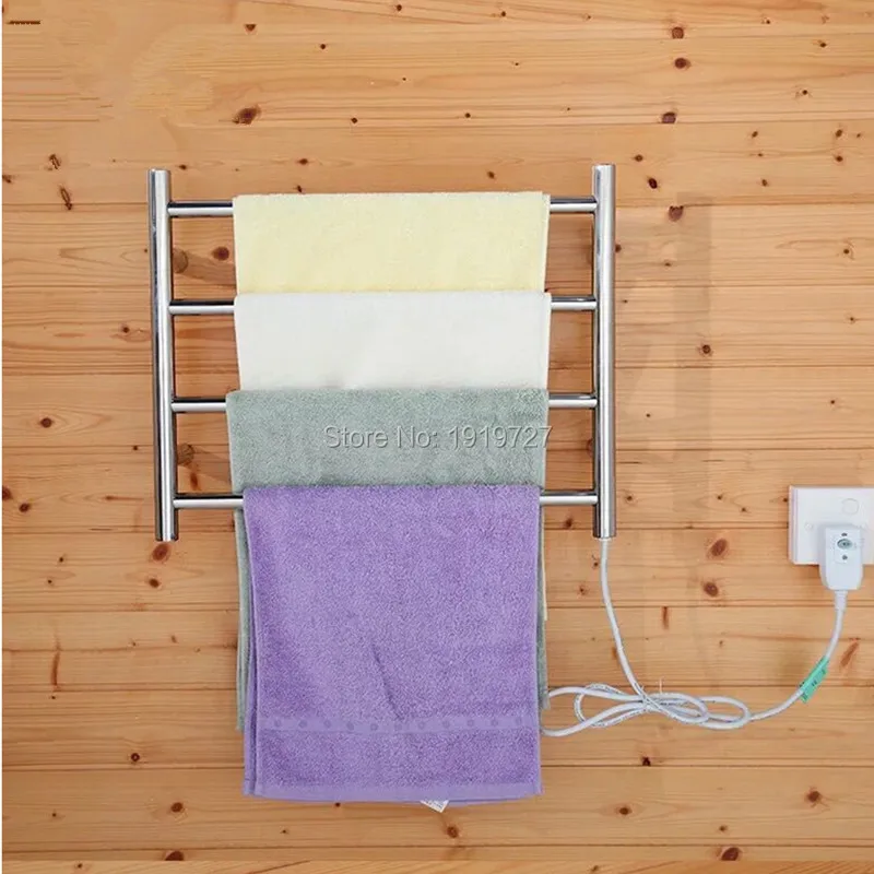 Хромированная вешалка для полотенец с подогревом из нержавеющей стали|heated towel