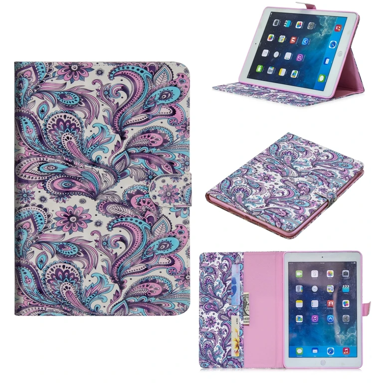 СПС Coque iPad Air Чехол милый Кот Волк кожаный чехол-книжка для телефона с кошельком и Чехлы для iPad Air A1474 A1475 A1476 iPad 5 чехол Etui Capinha