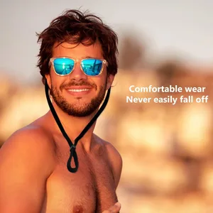 Регулируемый Черный фиксатор для очков, универсальный фиксатор для очков, спортивный фиксатор для солнцезащитных очков унисекс C030