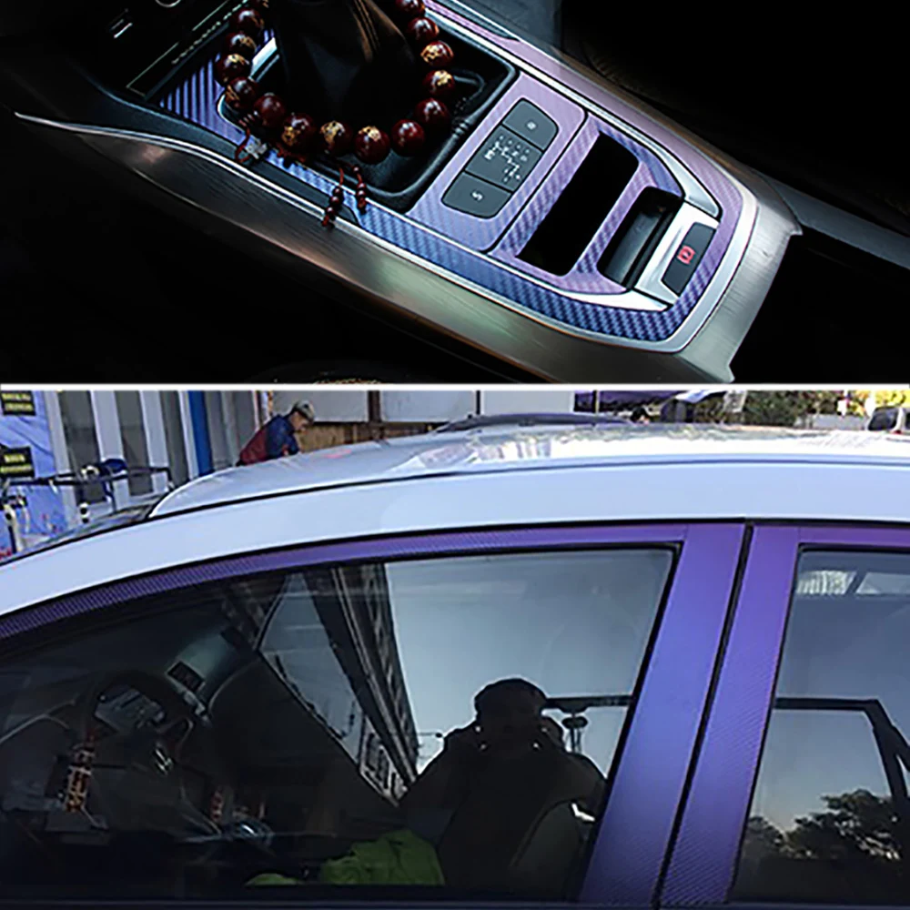 Виниловая 3d пленка Хамелеон из углеродного волокна 10*100 см|car styling|wrap foilcarbon fiber vinyl