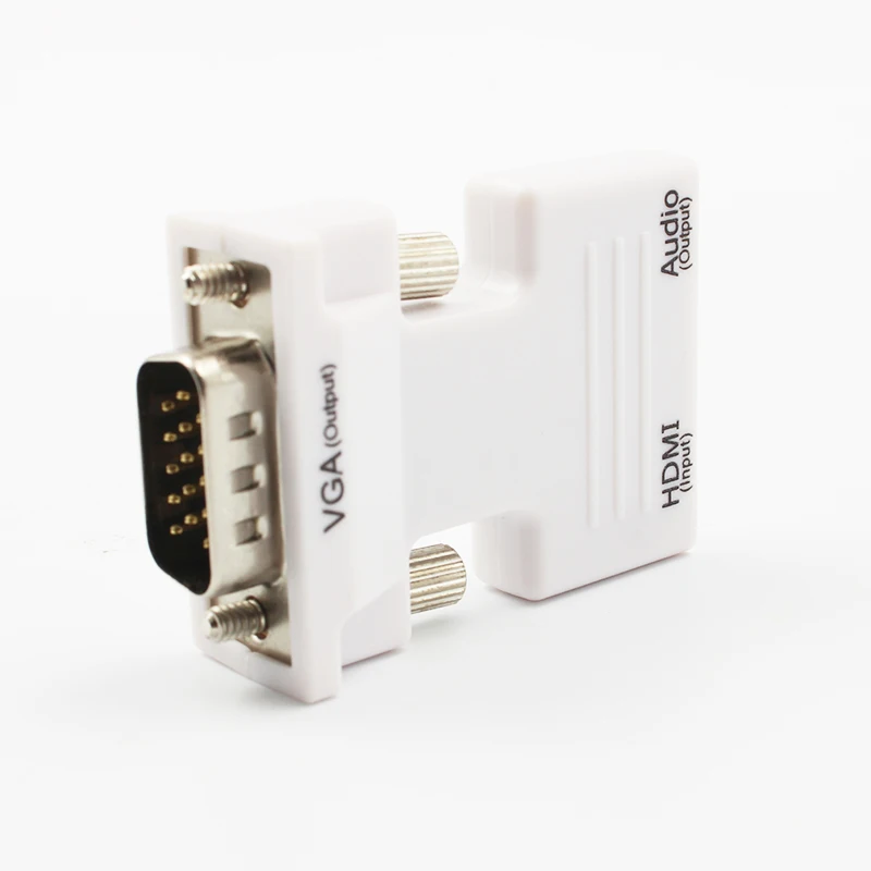 Kebidu HDMI совместимый конвертер мама VGA папа с аудио адаптером поддержка вывода