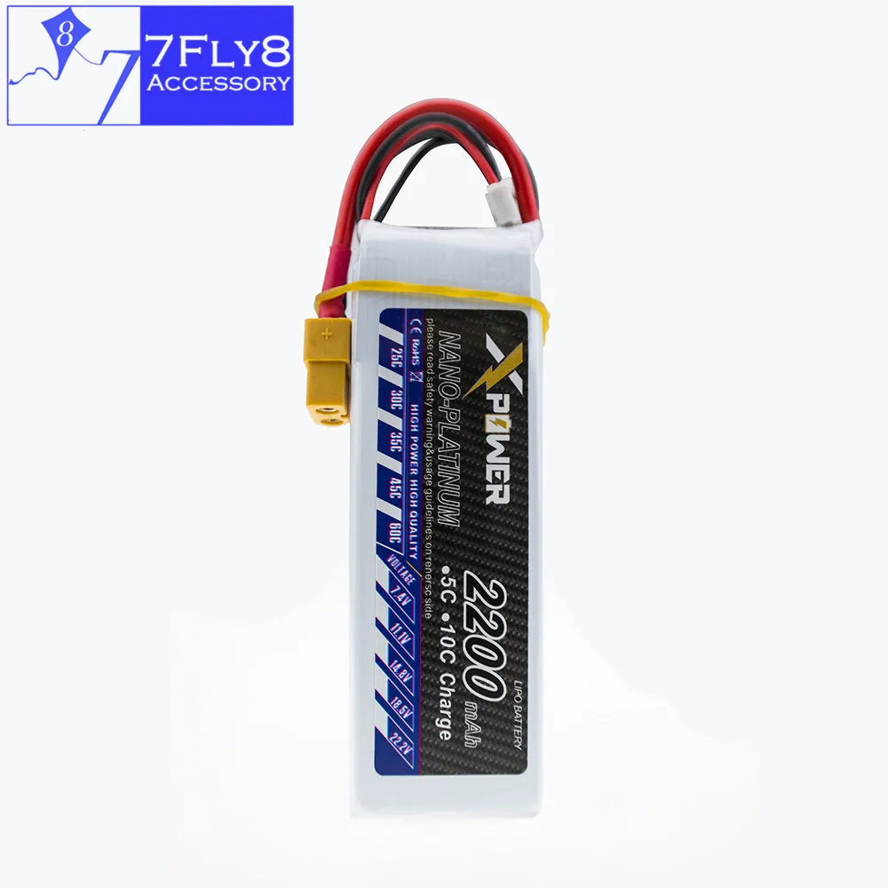 Lipo 11 1 V 3S 2200mAh литиевая батарея 30C Max 35C XT60/T разъем Xpower для радиоуправляемых дронов
