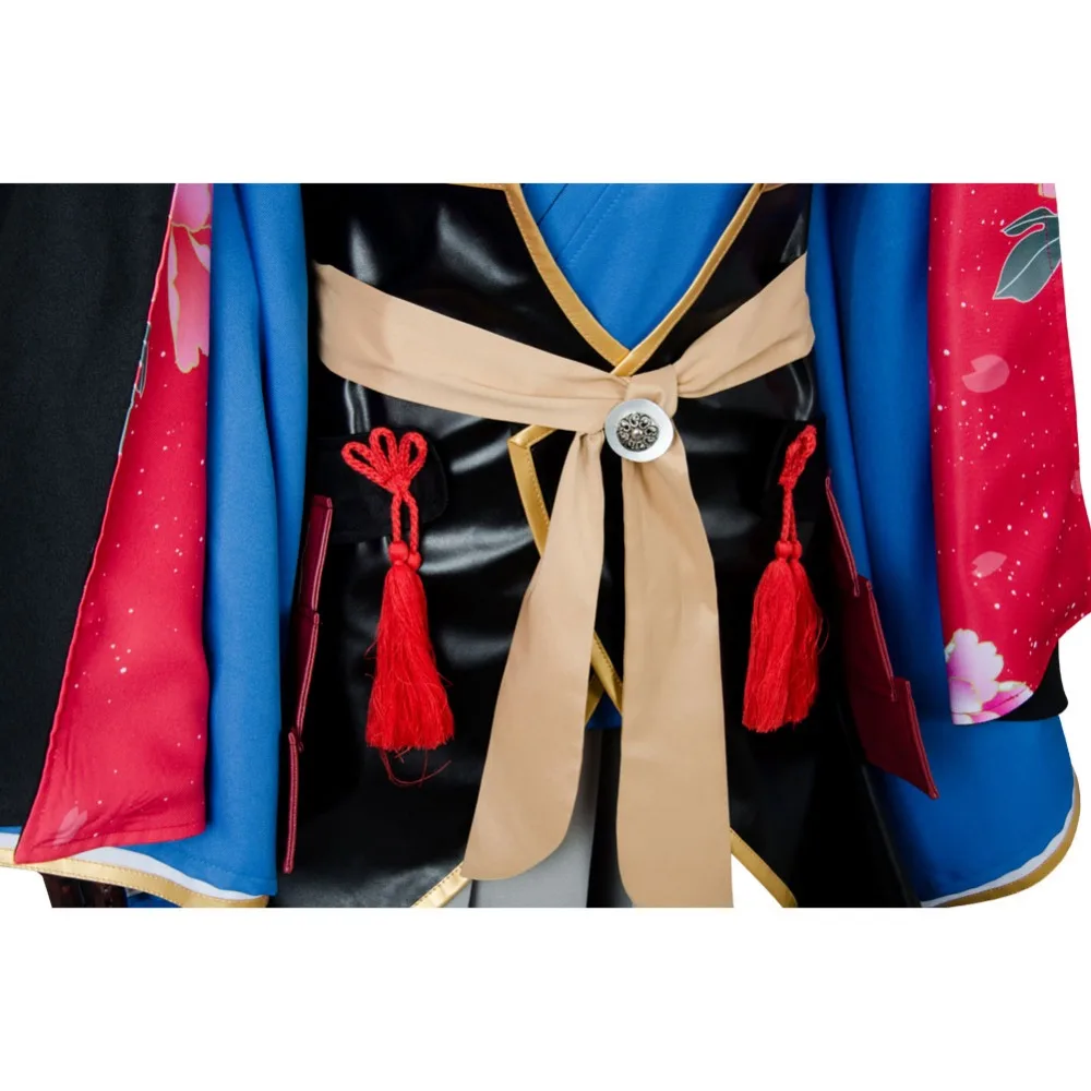 Косплей Touken Ranbu Online Kasen kanesada Костюм Полный комплект униформы Samurai Кимоно костюмы