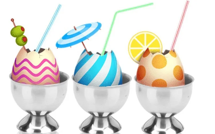 

4pcs Stainless Steel Soft Boiled Egg Cups Egg Holder Tabletop Cup Kitchen Tools