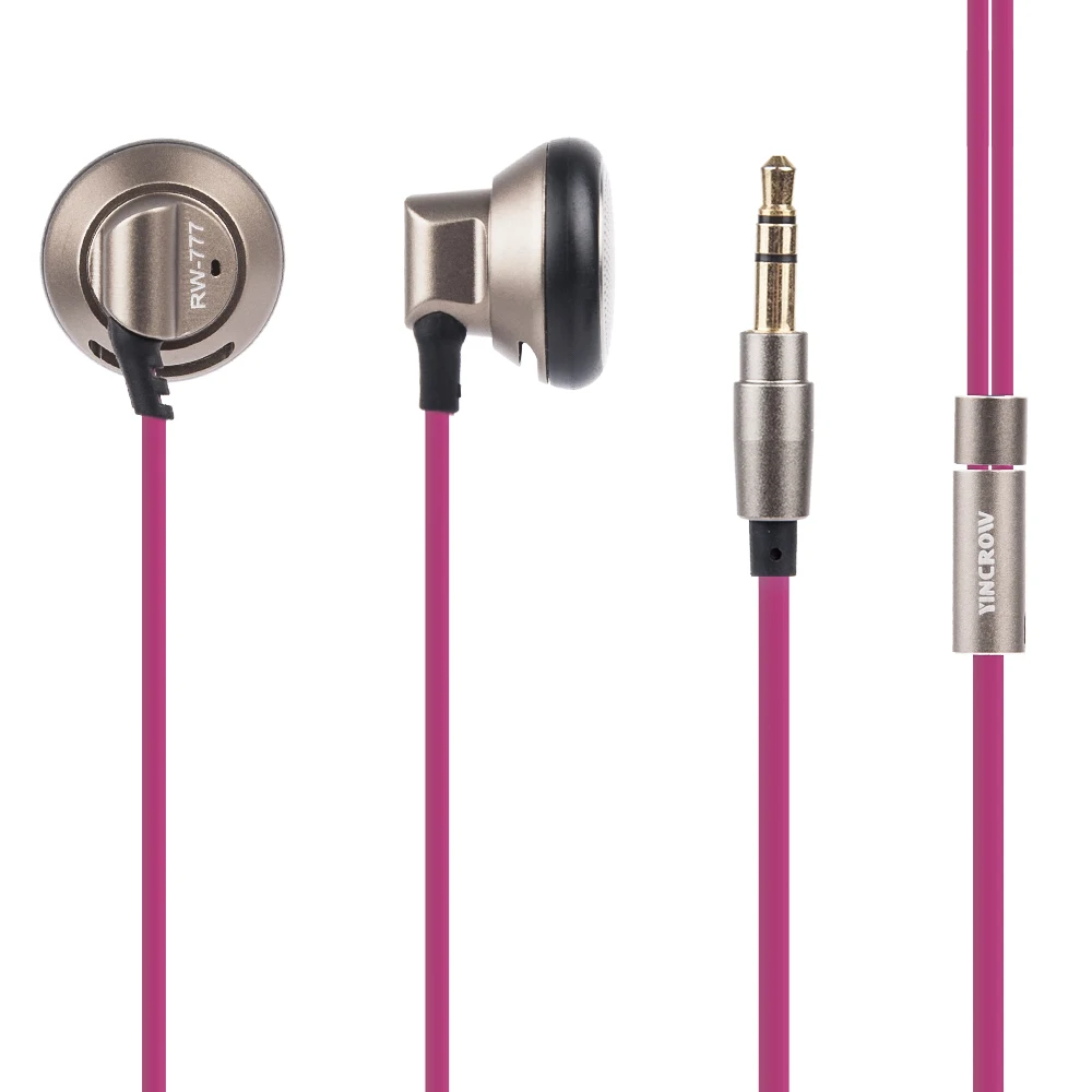 Wooeasy оригинальные наушники YINCROW RW 777 вкладыши с плоской головкой HiFi бас