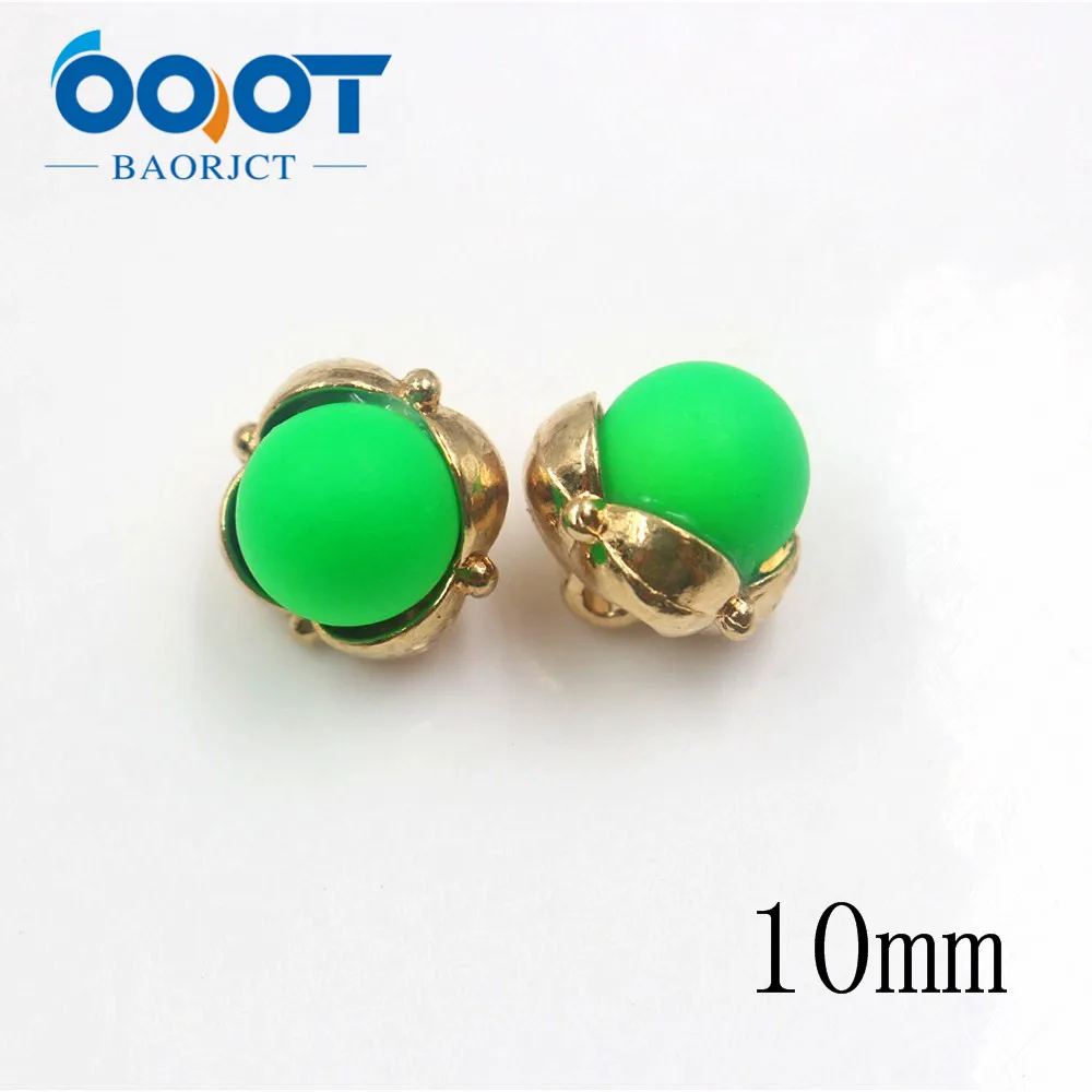 OOOT BAORJCT 178121 10pcs/Lot 10mm color flower buttons clothing accessories 5 colors DIY handmade material | Дом и сад