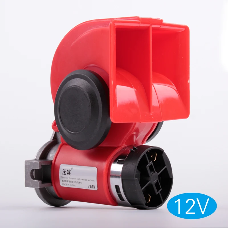 Farbin Brand Two-Tone Улитка высокой-дБ громкий автомобильный Air Horn 12 В 24 130db для поезд