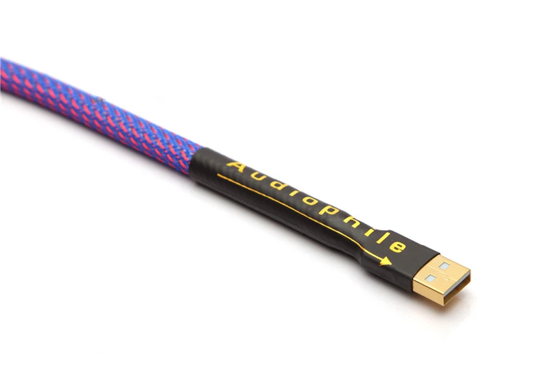 Hi-End QED OCC посеребренный USB аудио кабель для передачи данных USB кабель DAC USB hifi кабель A-B usb кабель