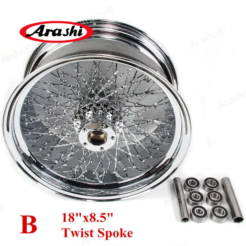 18x8.5inch Twist Араши для HARLEY DAVIDSION модификация мотоцикла хром обода заднего колеса обода колеса мотоцикл 80 спиц 18 ''x 8,5'' 18 ''x 10,5'' - Цвет: 18x8.5inch Twist