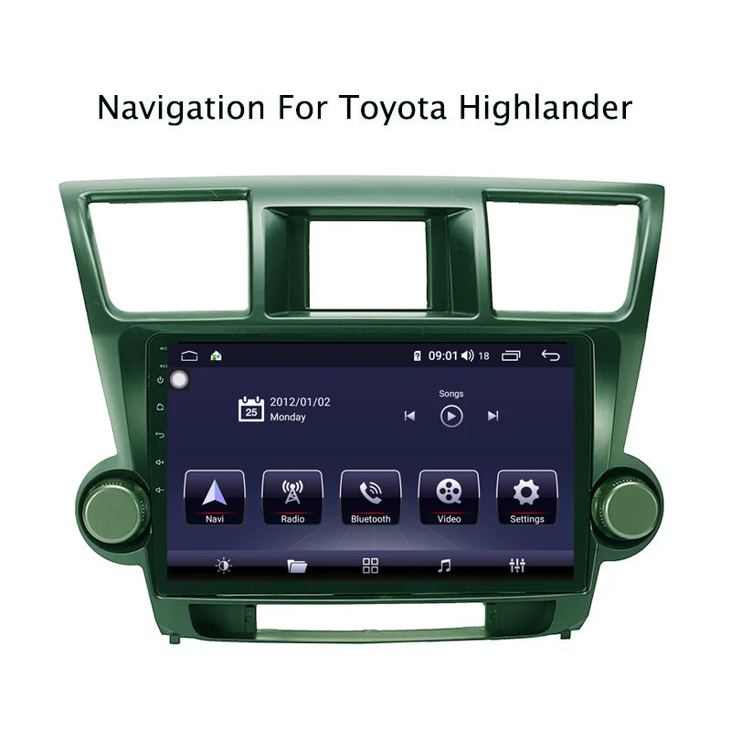 9&quot Android 9.0 8 core 4G RAM 64G ROM GPS Navigation Car Radio For Toyota Highlander 2009-2014 with Carplay/4G LTE | Автомобили и