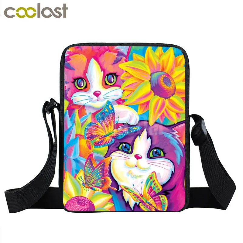 xkb cartoongirls01 Фантазия животных Красочные Единорог мини сумка для девочек Bookbag мальчиков Школьные сумки Дети Книга сумка сумки на плечо лучший подарок - Цвет: xkb cartoongirls01