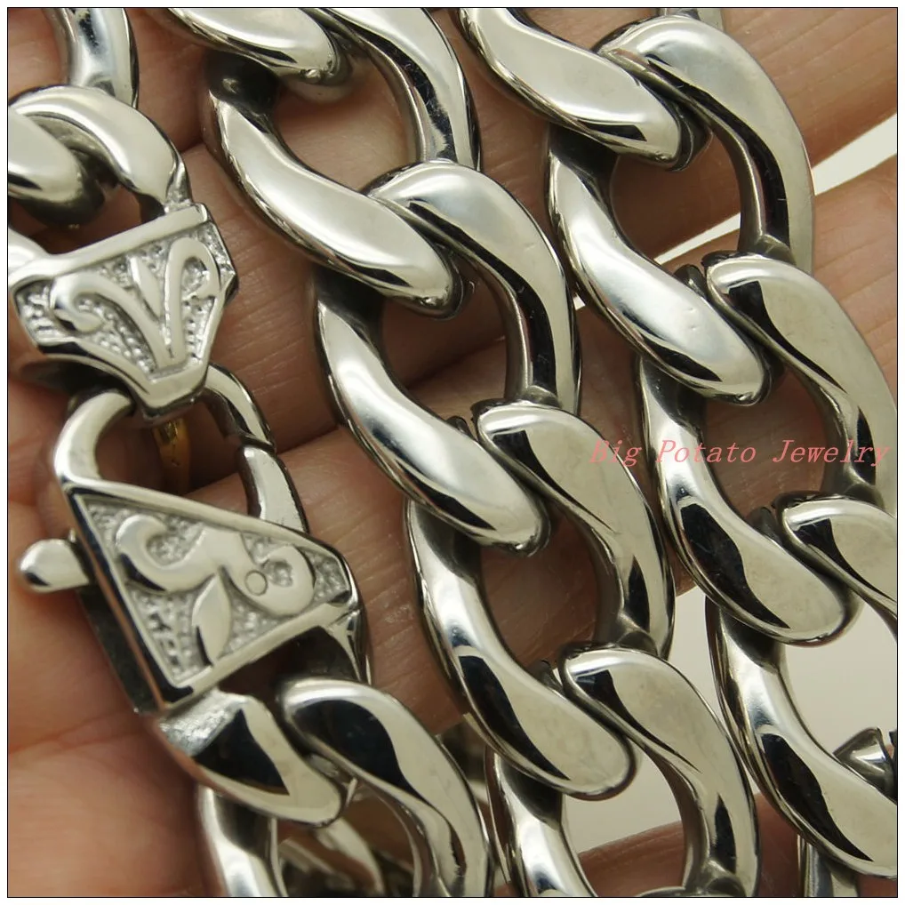 

Кубинская цепь из нержавеющей стали, 8-40 дюймов, 15 мм, 316 дюйма