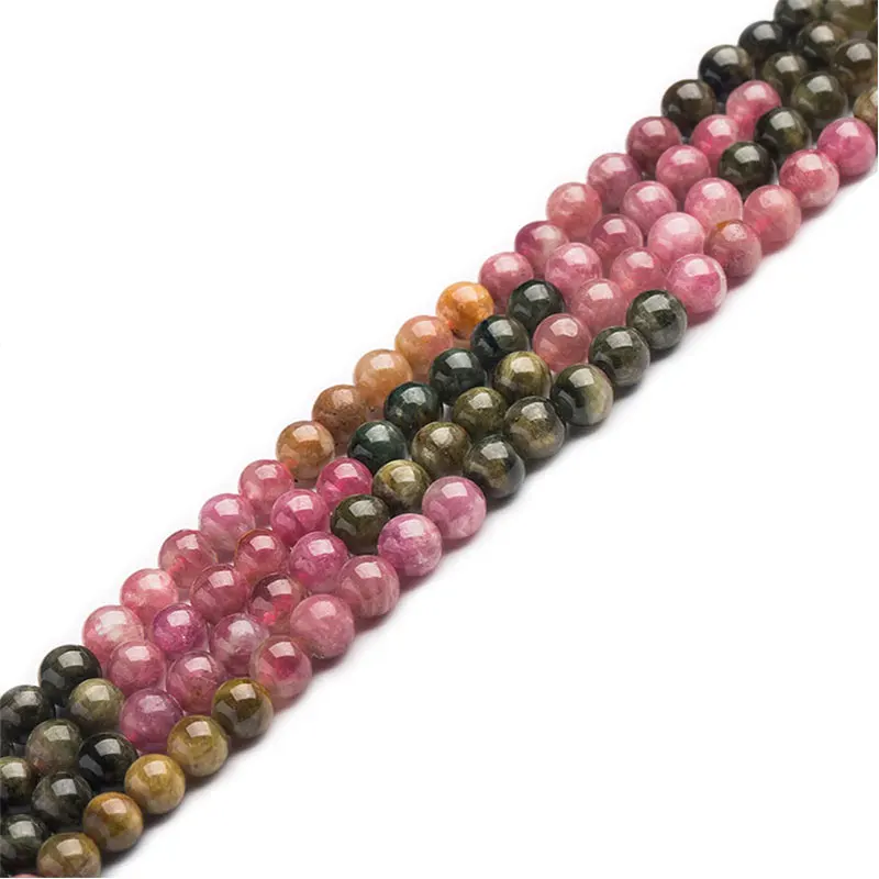 

Бусины из искусственного турмалина, 4-7 мм