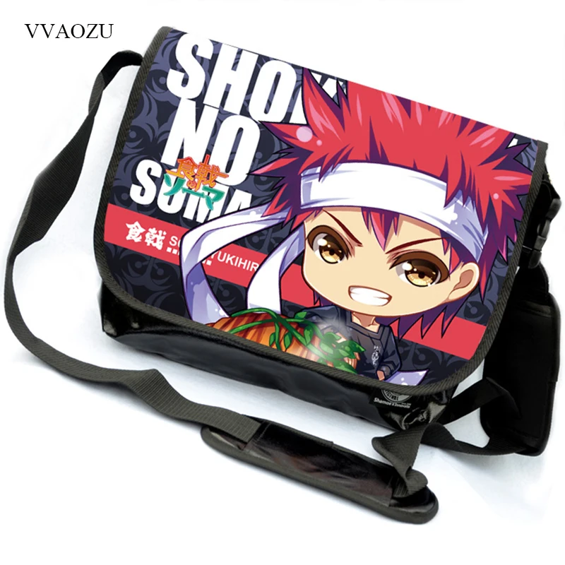 

Japanese Anime Shokugeki no Soma Shoulder Bag Women Men Canvas Crossbody Bag Casual School Messenger Bags Satchel