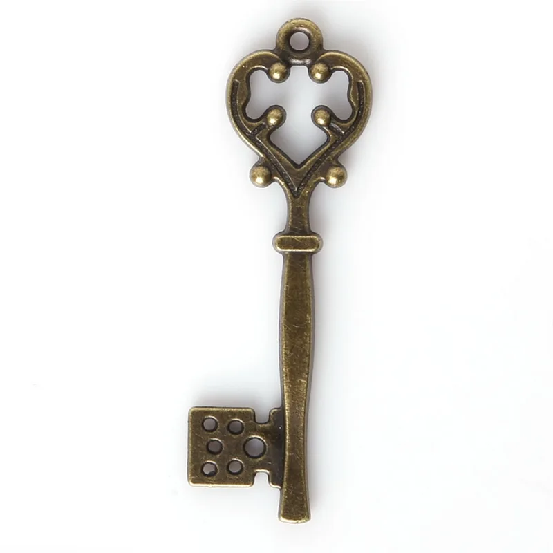 Металлическая винтажная подвеска для ключей 54 шт./лот античные бронзовые