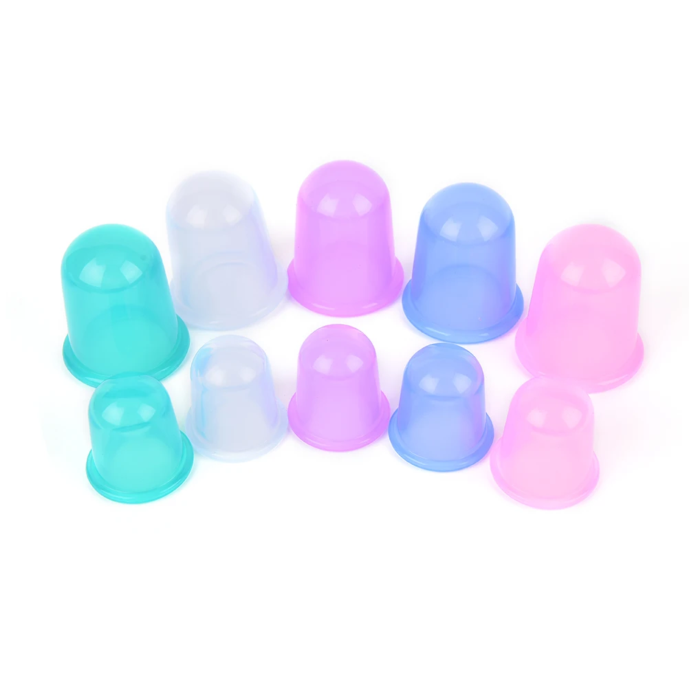 

5 видов цветов антицеллюлитные вакуумные силиконовые чашки для массажа тела для семьи 2 размера